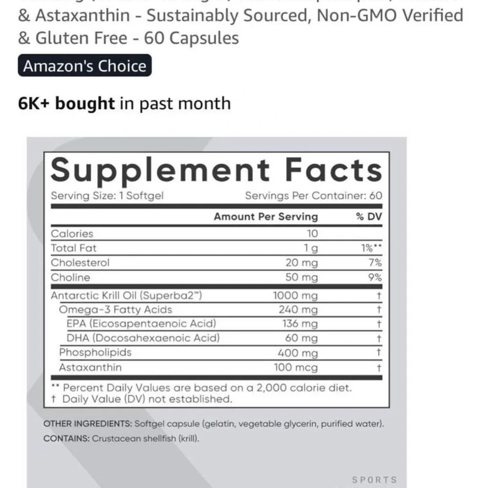 Sports Research Omega-3 Krill Oil - Picture 3 of 3